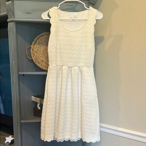 Dalia Elegant White Lace Dress
